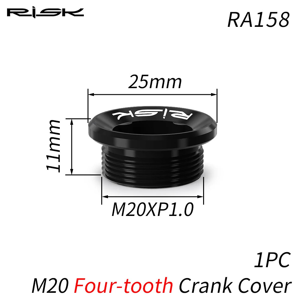 M20X8 Bike Aluminum Bottom Bracket Bolts,Bicycle Crankset Cover Cap Suit for Deo