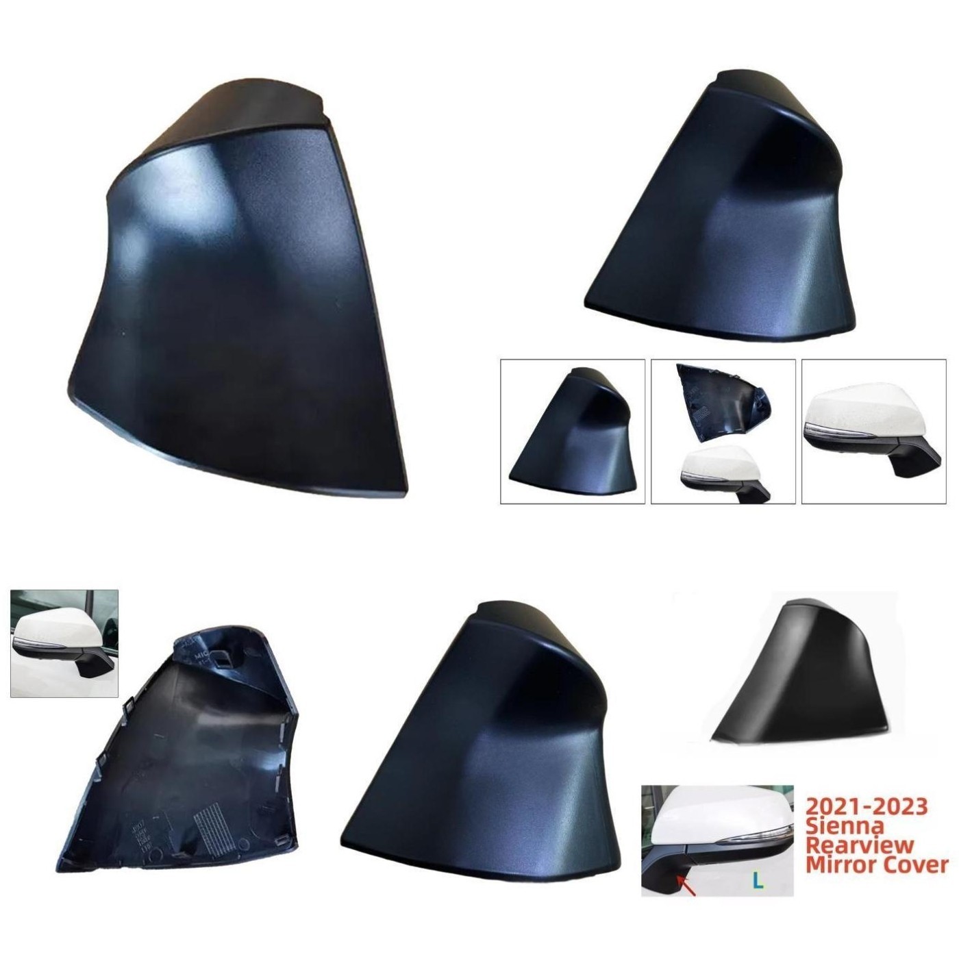 Triangle Base Cover No Drilling Required Left And Right Fitment Plastic Material