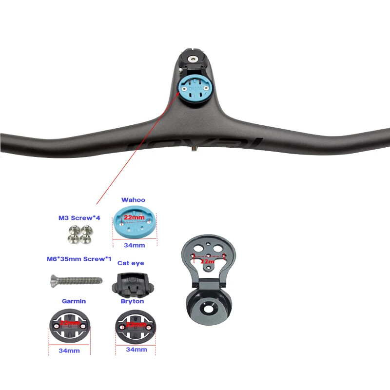 XC MTB Carbon Fiber Integrated Handlebar 660-780mm 28.6mm Bicycle Riser Bar Part