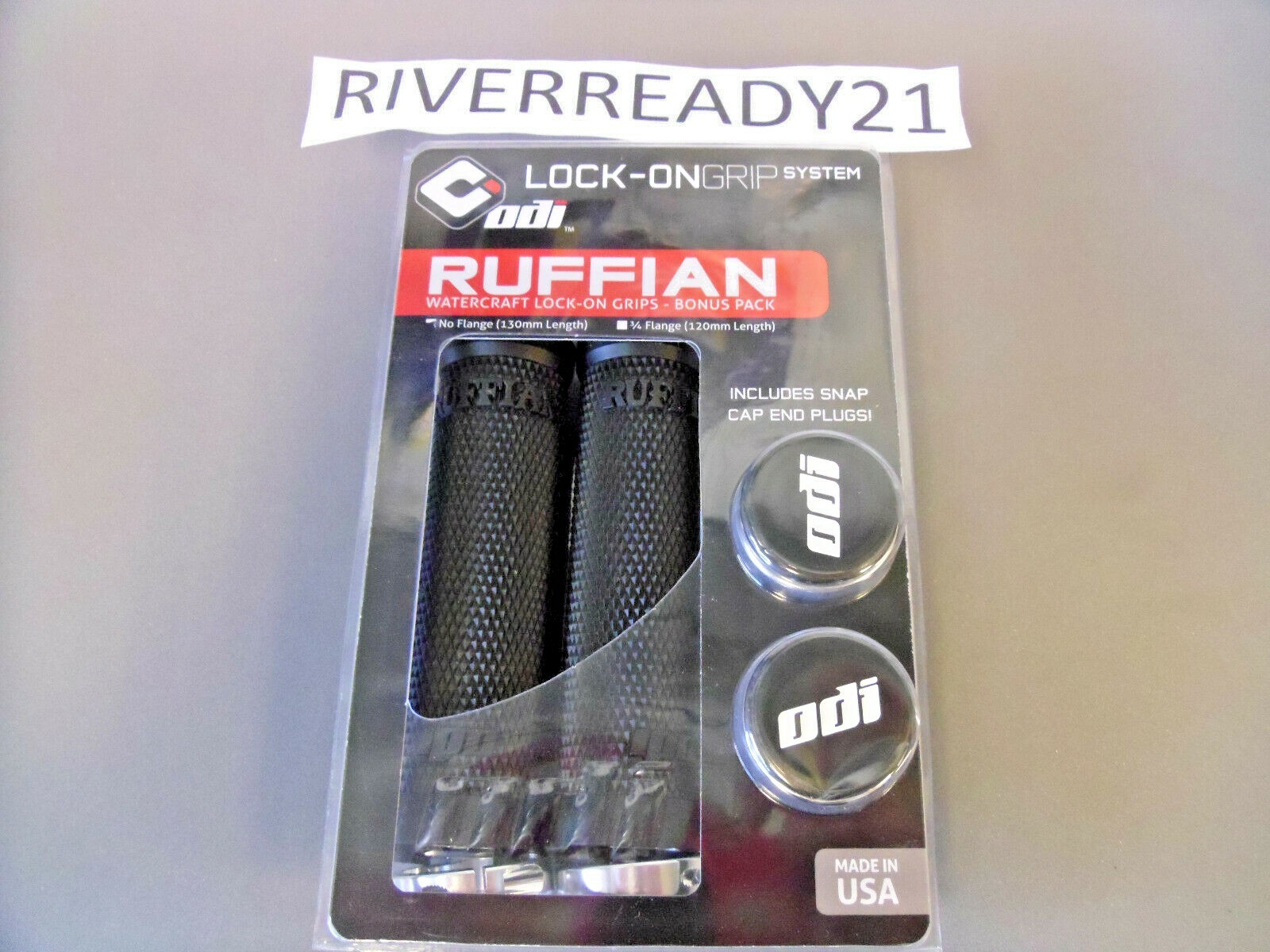 ODI Ruffian Black Lock on Grips atv pwc Jet-Ski Sea-Doo Wave-runner-Blaster quad