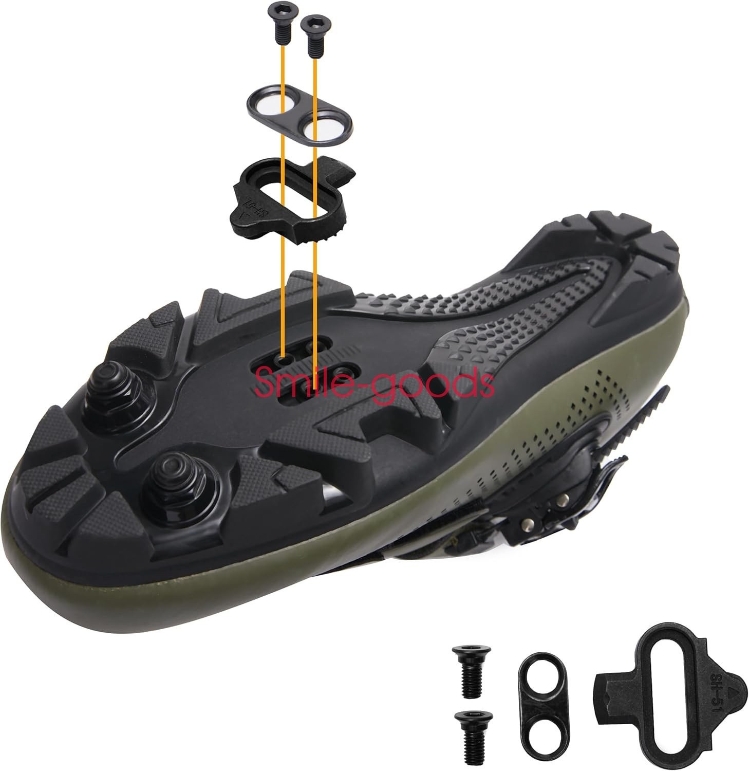 Shimano SPD SM-SH51 Single-Directional Release Cleats Clips Set