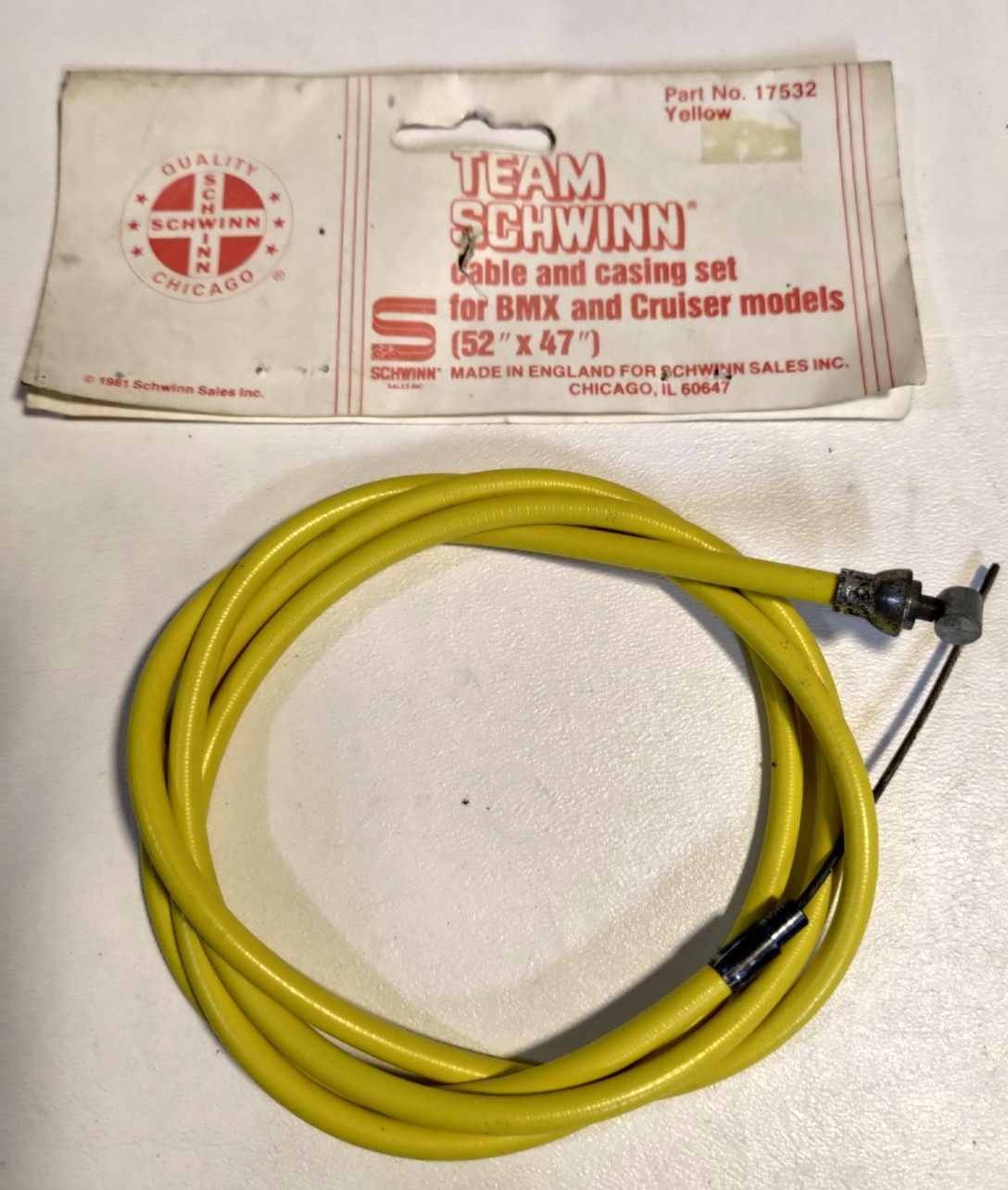 Schwinn Predator by Clark`s of England 1.6mm (52″x47″) Brake Cable – New – NOS