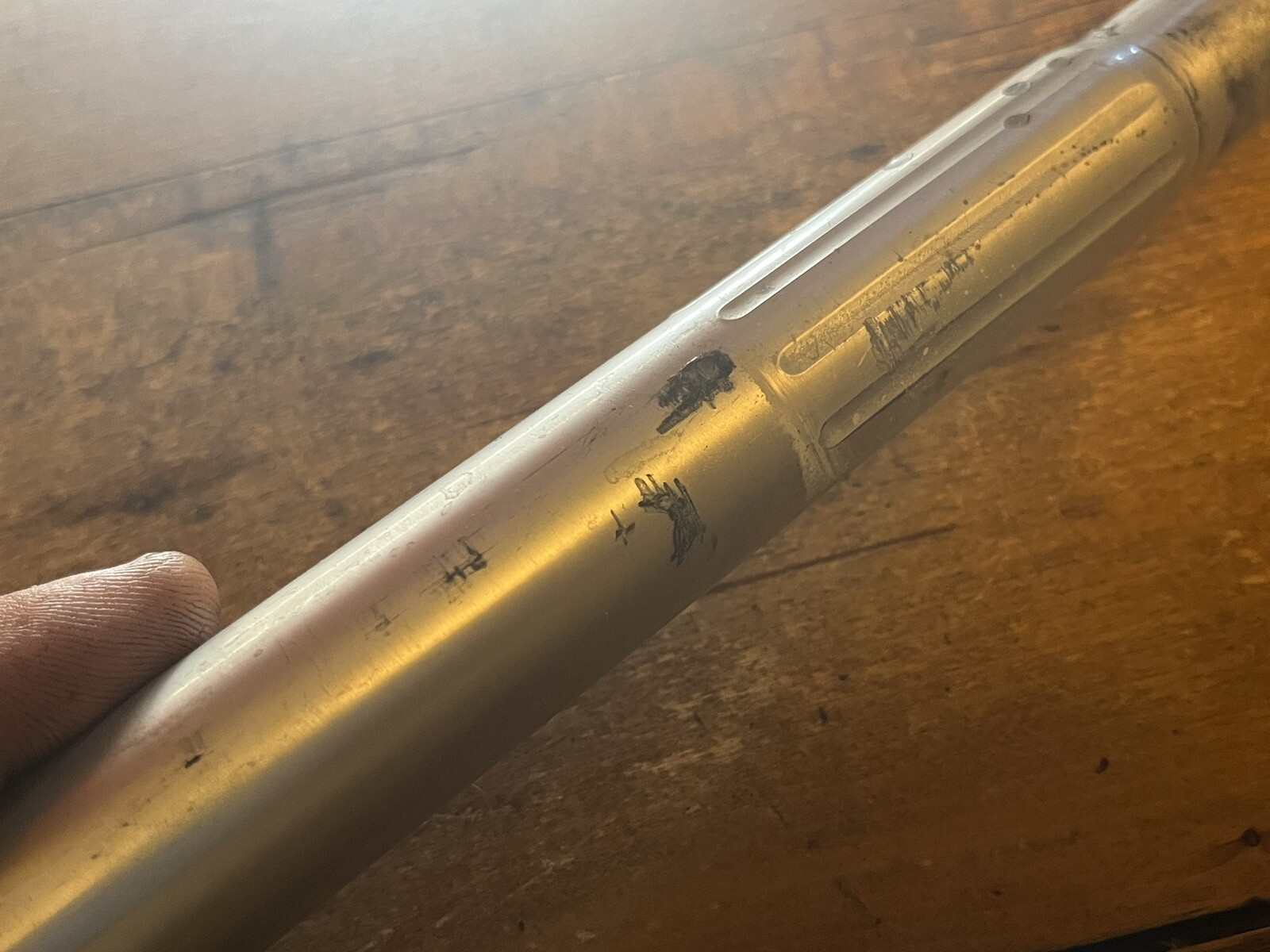 Vintage Strong Seat Post +Clamp 25.0 Insertion Diameter 9.5” Length 70s 80s Ross