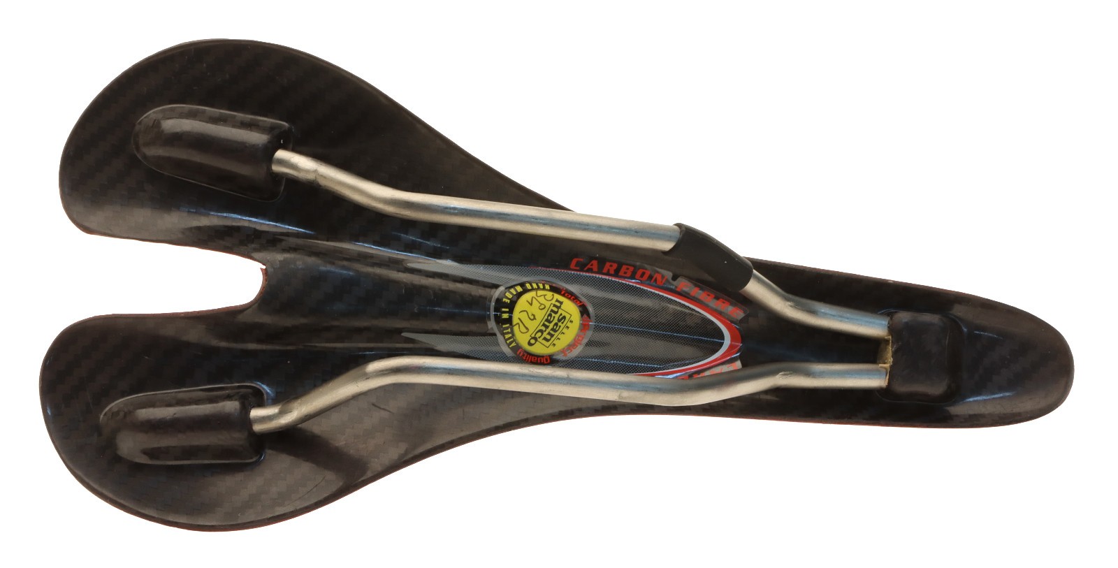 Selle San Marco Aspide Saddle Carbon Fiber Body Titanium Rails Red NIB NOS NEW