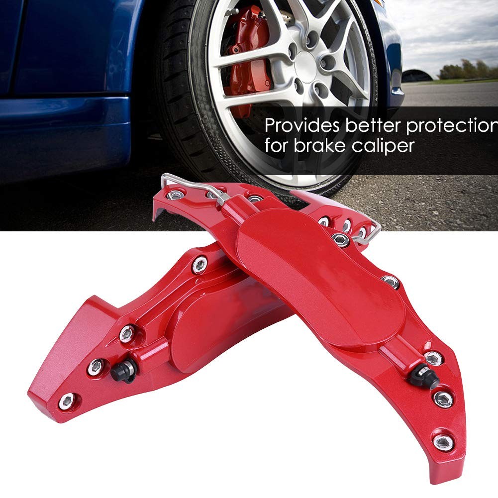 2pcs Aluminum Brake Caliper Cover Protector Guard Wheel Caliper Shield Side