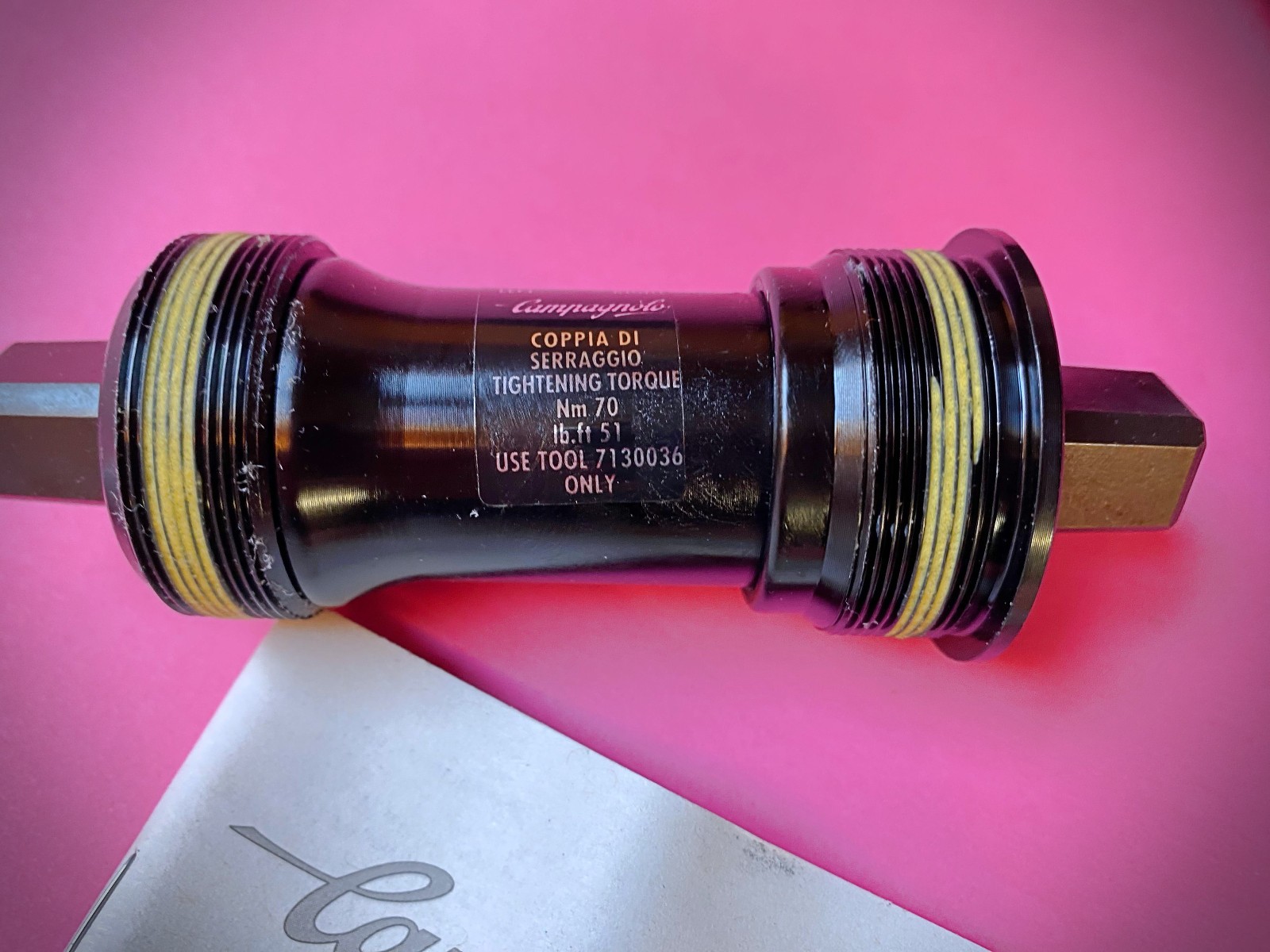 Campagnolo Centaur Bottom Bracket ITA THREAD AXLE 111mm NEW