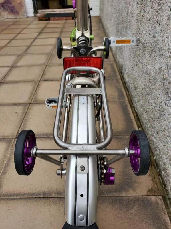 H&H/ Titanium alloy folding rear rack for Brompton