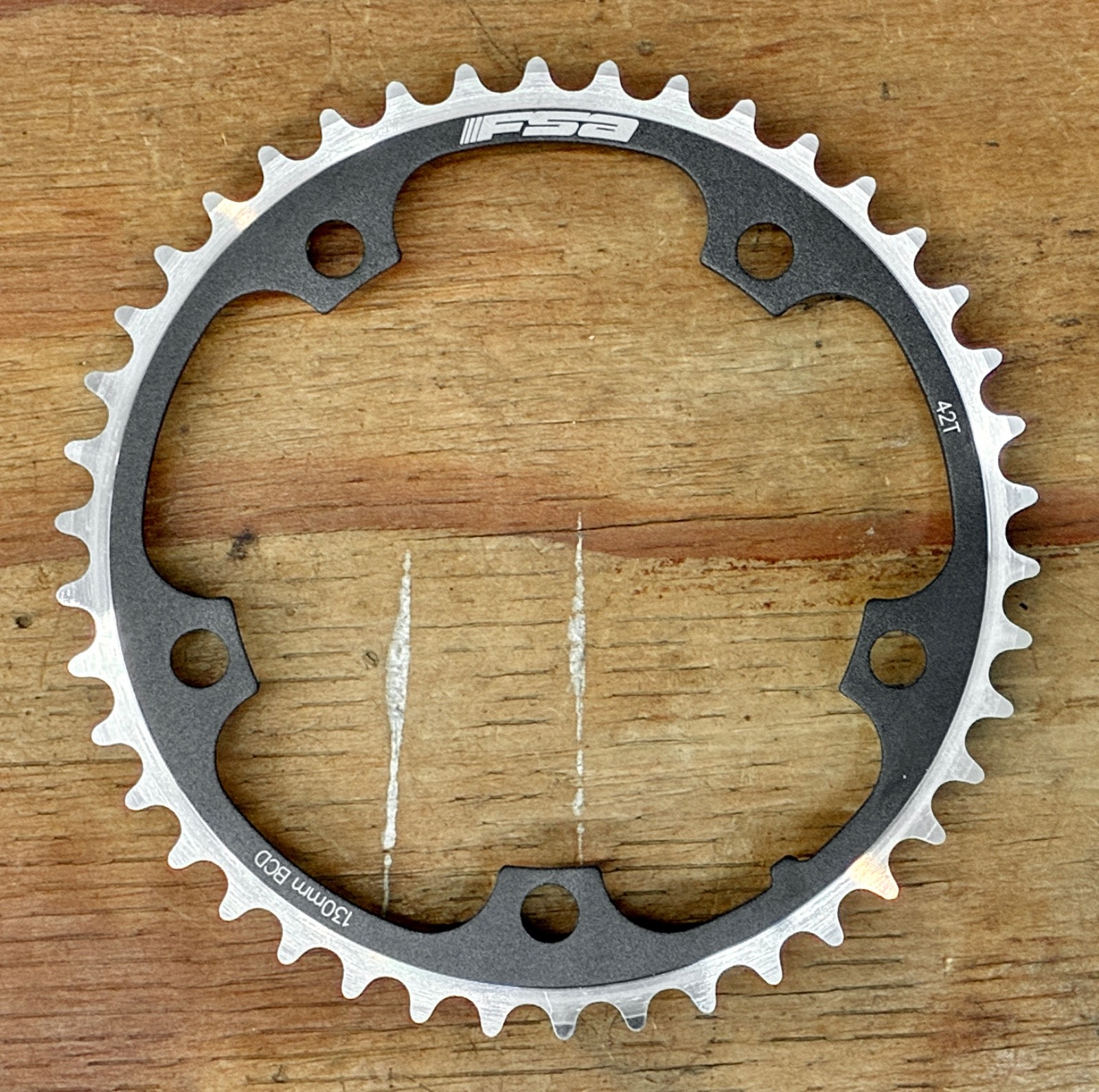 New FSA 42 Tooth 130 bcd Pro Road Chainring Shimano 9 speed or Campagnolo 10 sp