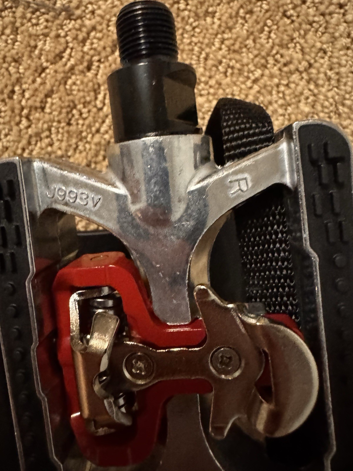 Clipless Bike Pedals w/ Toe Clips & Straps 9/16 in Sealed Bearings