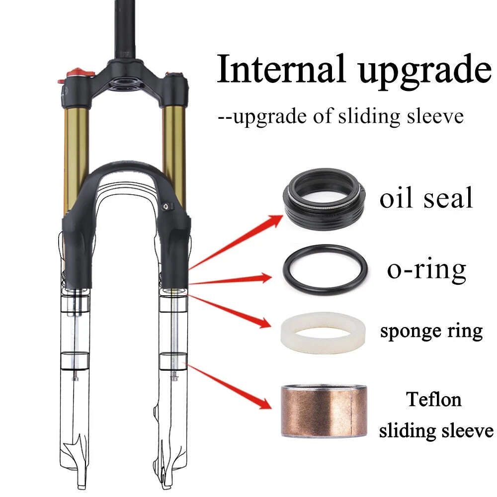 26/27.5/29Inch Mountain Bike Air Supension Frok 120mm Air and Oil Remote QR Fork