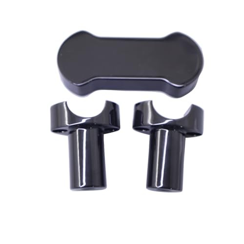1-1/4″ Gloss Black Diameter Handlebar Riser High style Top Clamp Kit Mount