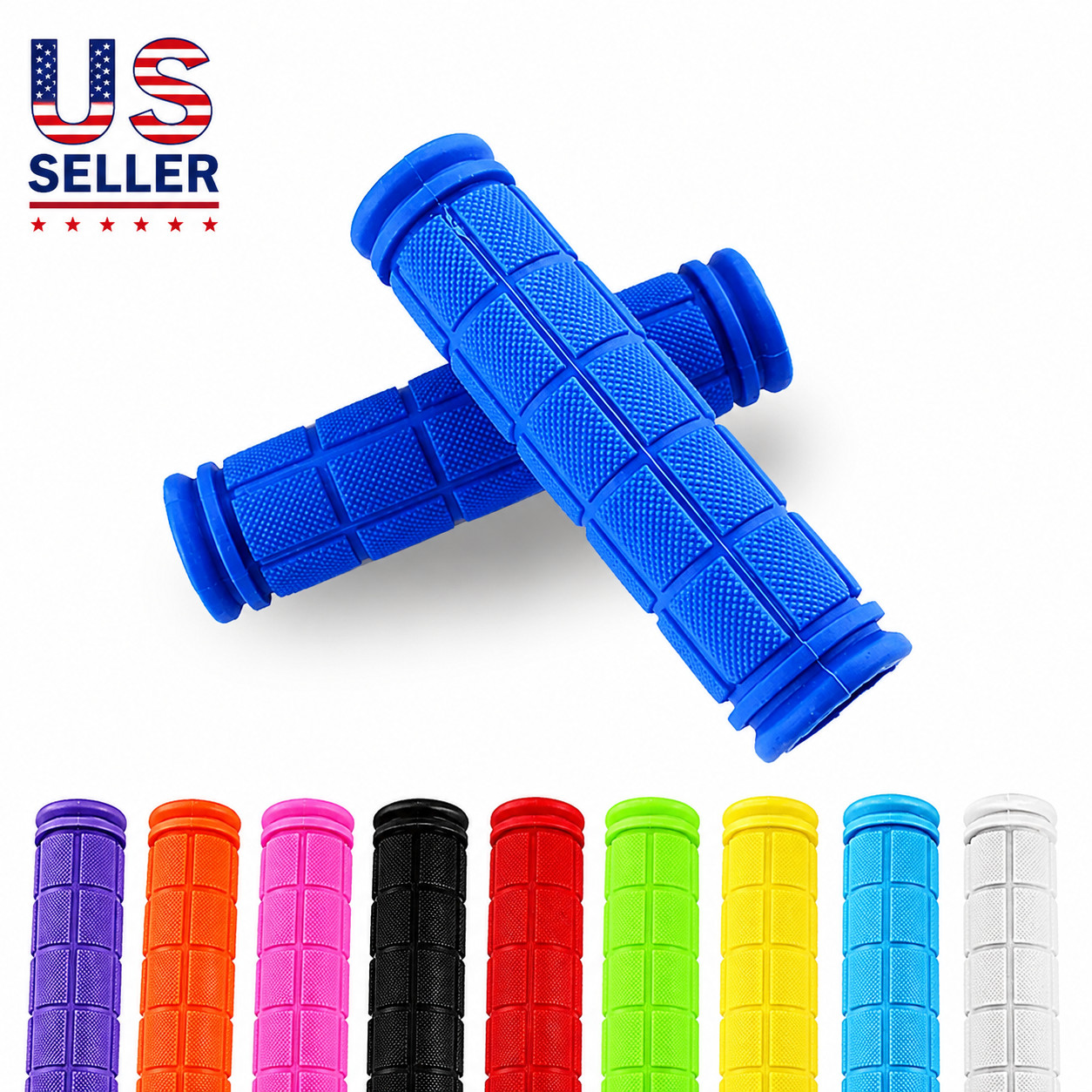 BMX MTB Bike Grips Mountain Bicycle Handlebar Soft Rubber Scooter Non Slip Pair