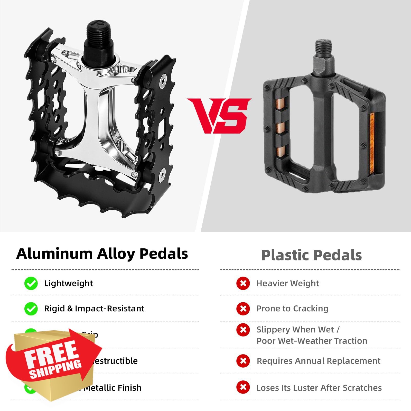 ZTZ Black MTB Pedals