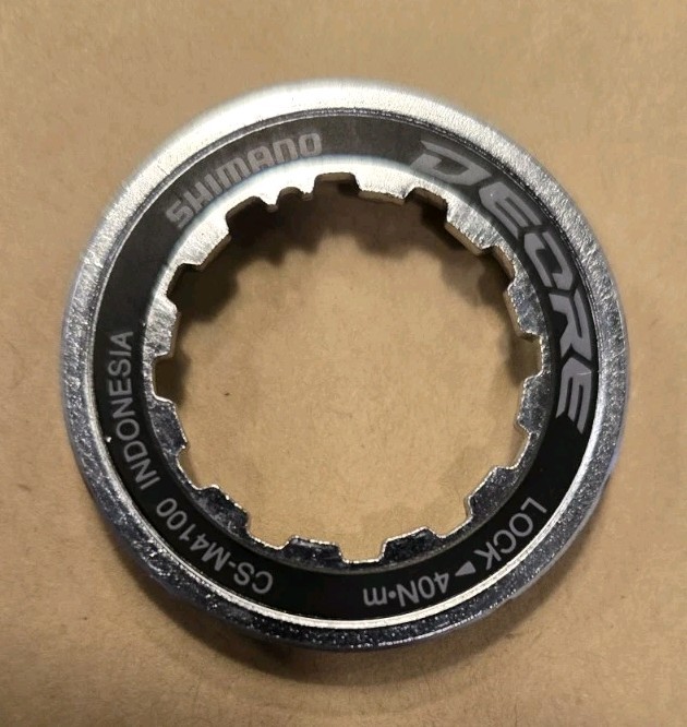 Shimano Deore CS-M4100 – Cassette Lock Ring (Silver)