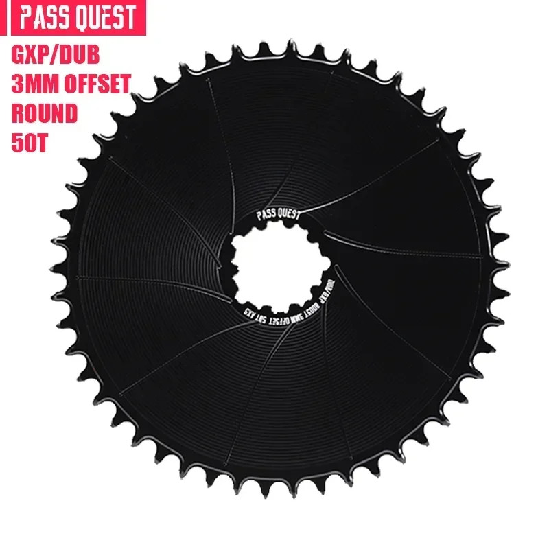3mm Offest Narrow Wide Chainring for Direct Mount Crank Gravel Bike Chain 36-54T