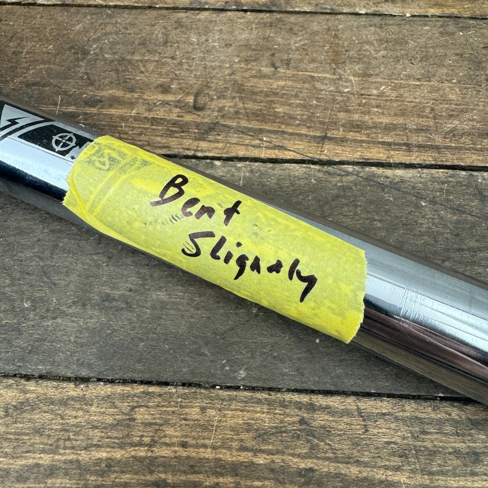 Old School BMX Black Ops Seatpost BENT 4130 Chromoly Steel 22.2 mm CRIMP