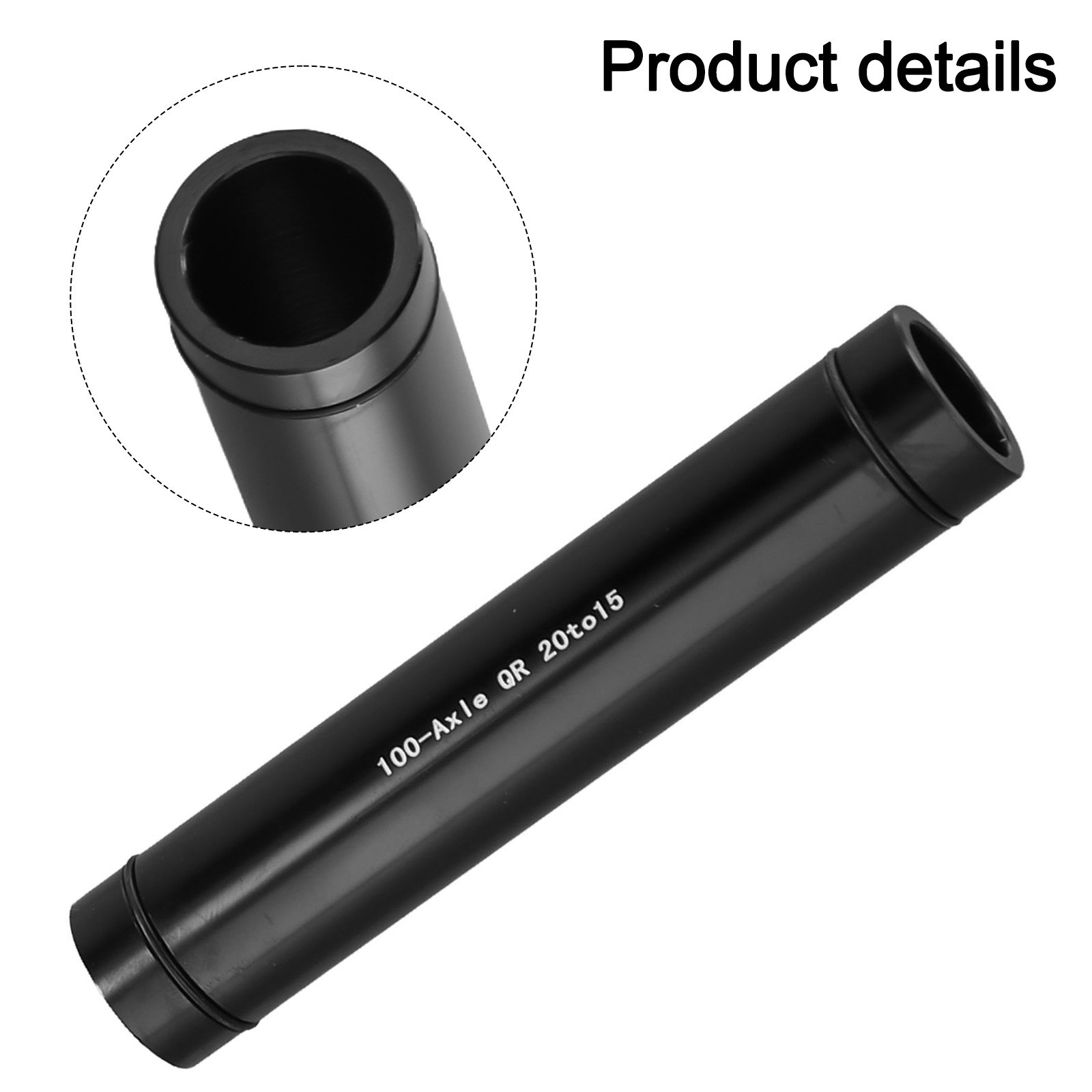 20mm to 15mm Front Wheel Thru Axle Adapter for CNC Aluminum Alloy Hubs