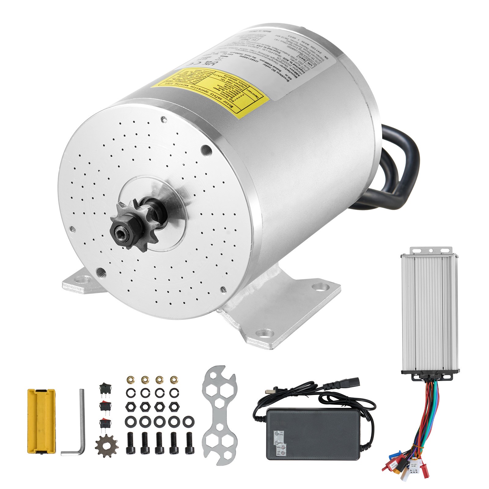 Uimoso 48V 1800W Brushless DC Motor Kit with Enhanced Controller, 4500RPM Speed