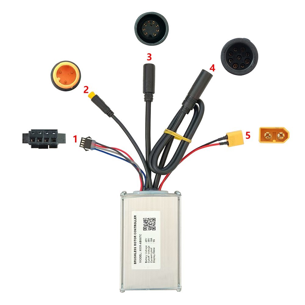 Brushless Motor Controller X035-AB007 48V 18A Electric Bike Conversion Kit 5S
