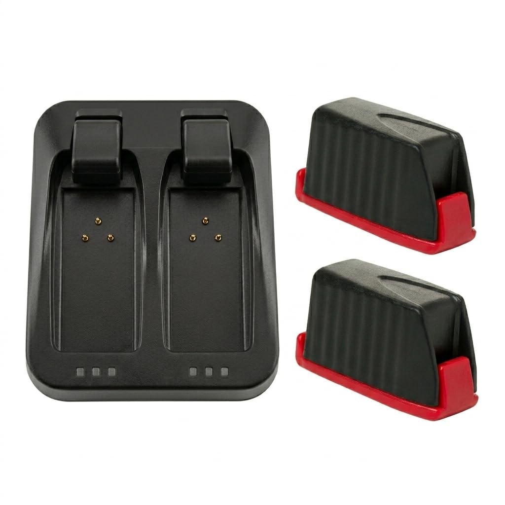 Dual Charger + 2 Batteries Compatible with SRAM AXS eTap Eagle Reverb Force Red