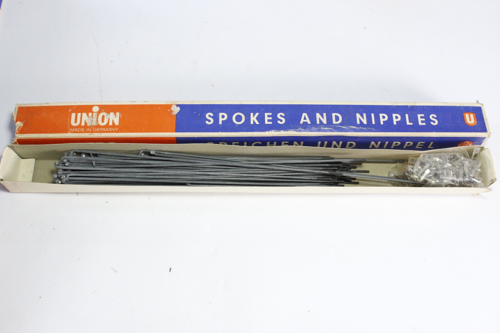 Berg Union 9 5/8″ .80 Bike Spokes and Nipples NOS 1980s Germany
