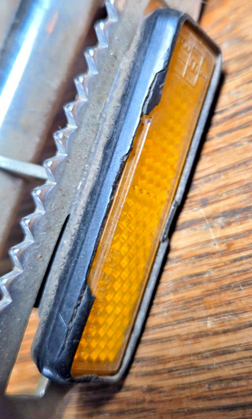 Vintage MKS Bicycle Bike Pedals w/Reflectors 1/2″