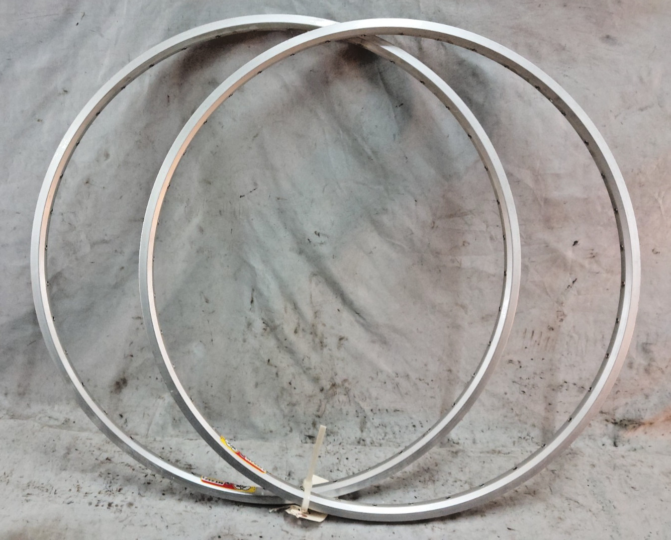 FIR MT232 193 700c Tandem Road Bike Rim Set 40S Silver Italian Made Doublewalled