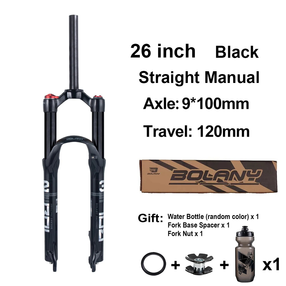 26/27.5/29Inch Mountain Bike Air Supension Frok 120mm Air and Oil Remote QR Fork