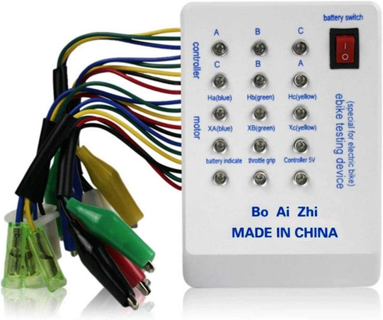 E-Bike Tester 24V-72V 5-in-1 Motor Phase Hall