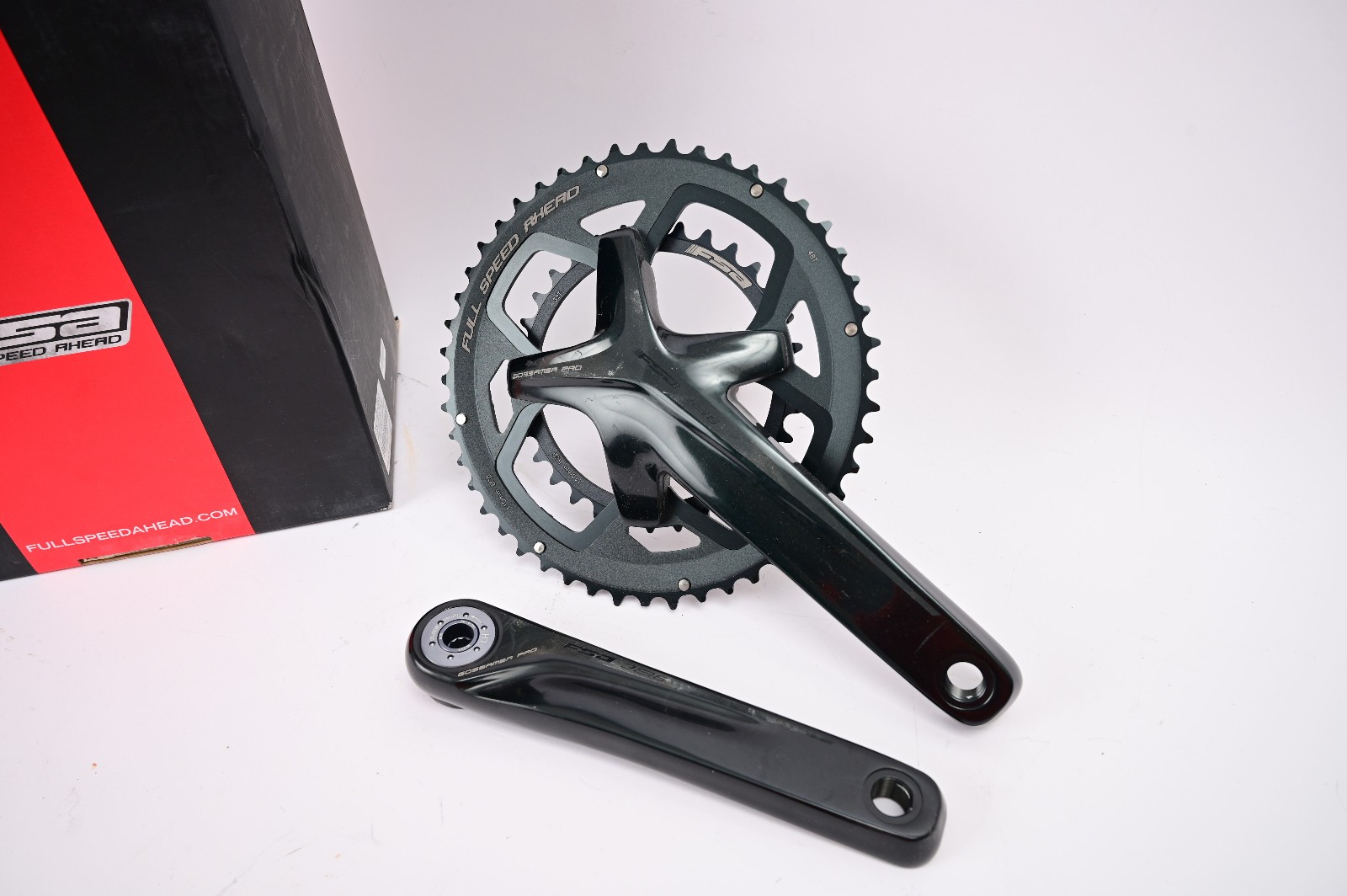 FSA Gossamer Pro 172.5mm 48/32t BB386 EVO ABS Road Bike Double Crankset NEW