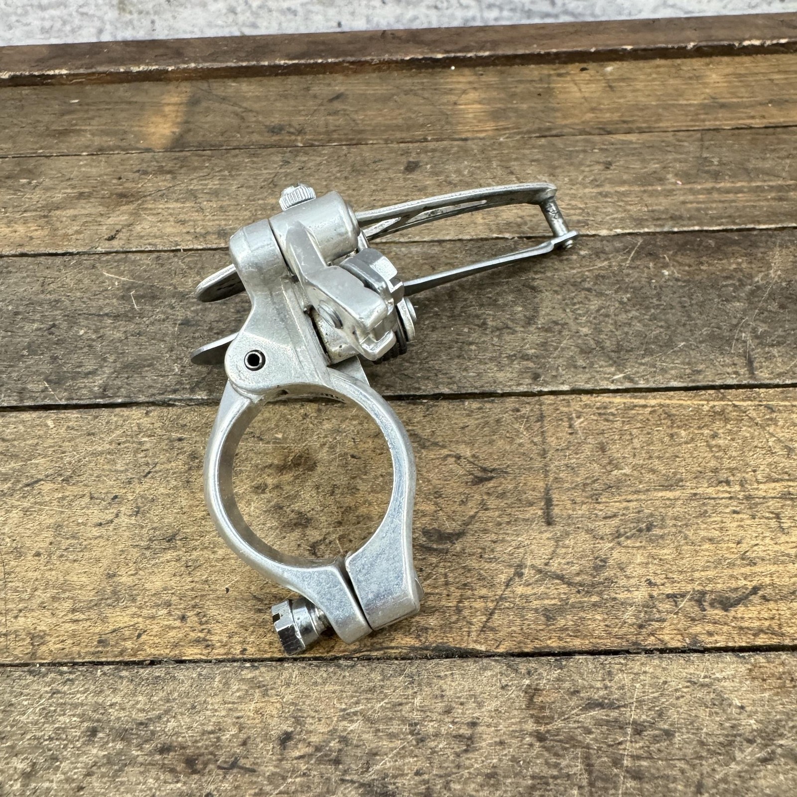 Vintage Suntour ARX Front Derailleur 28.6 Mm Clamp Bottom Pull Japan Silver.