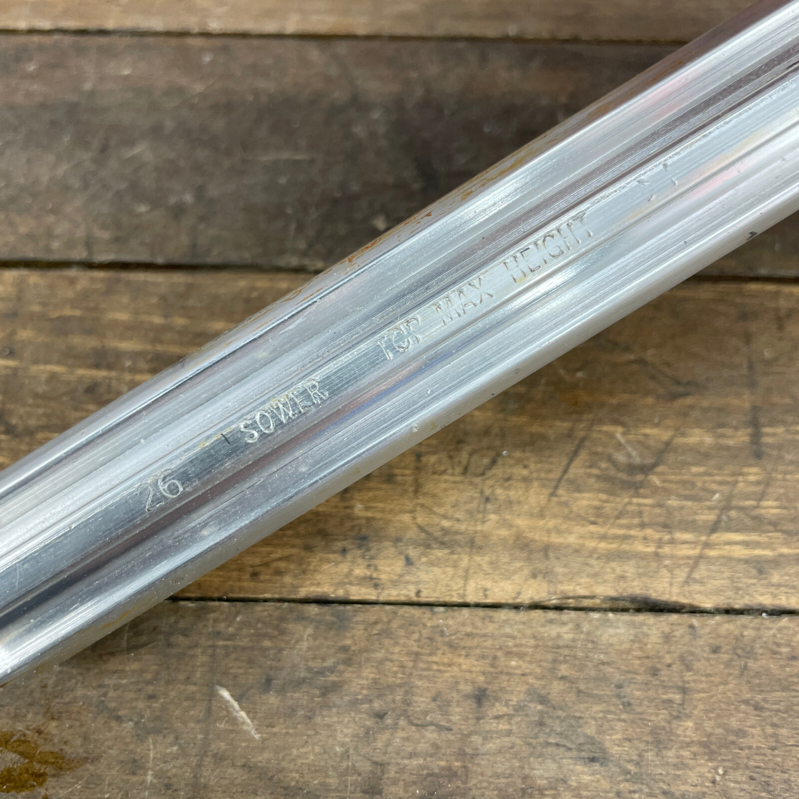 26 mm Fluted BMX Seatpost Sower 26.0 mm Old School BMX OG Post 10 in Alloy 80s