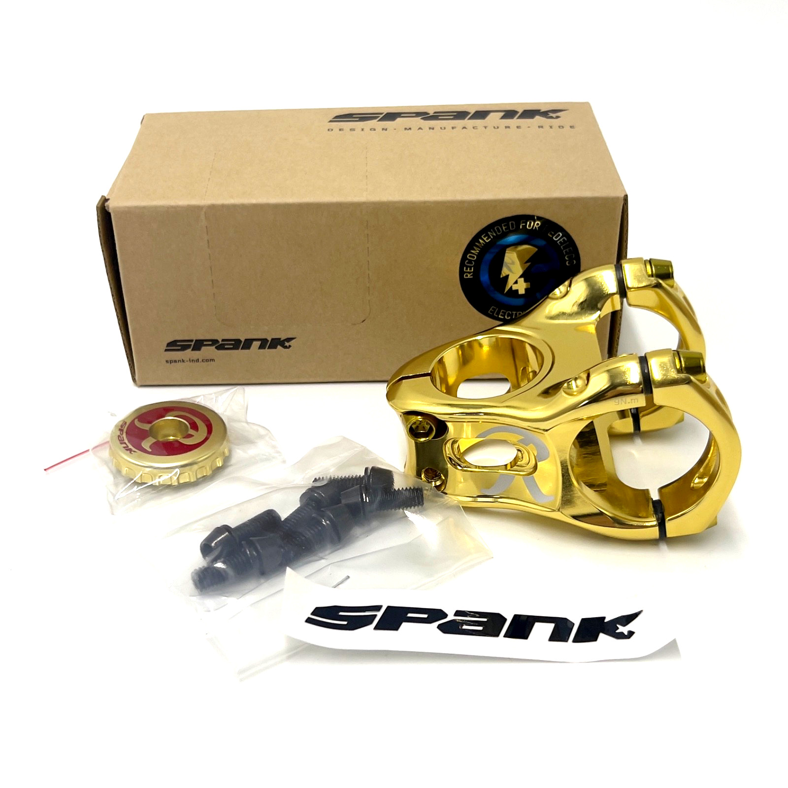 Spank X Rainier Split 35 CNC Stem 2025, 35mm Length 35mm Clamp 0° Rise MTB