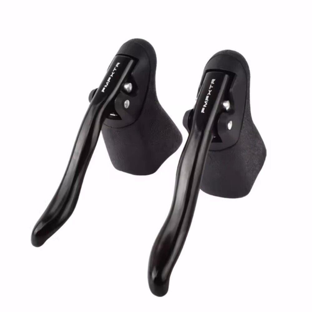 Road Bike Brake Lever Drop Bar Lever TT Bar End Short-Pull Levers Black