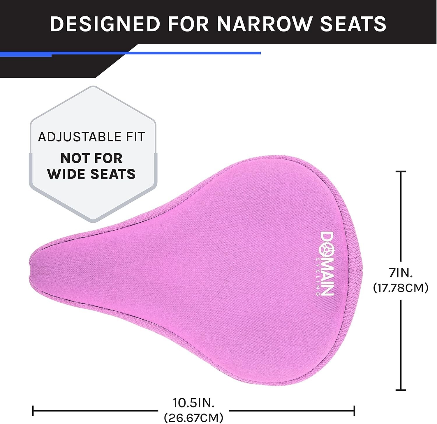 10.5”x7” Gel Bicycle Seat Cover – Ultimate Comfort for Men & Women Cyclists