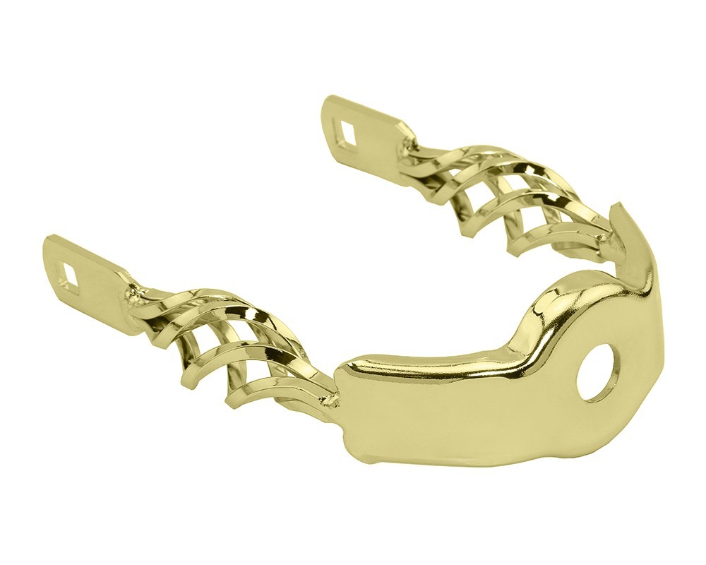 LOWRIDER Bird Cage Twist Extended Spring Fork Crown Gold Cruiser 165mm x 96mm.