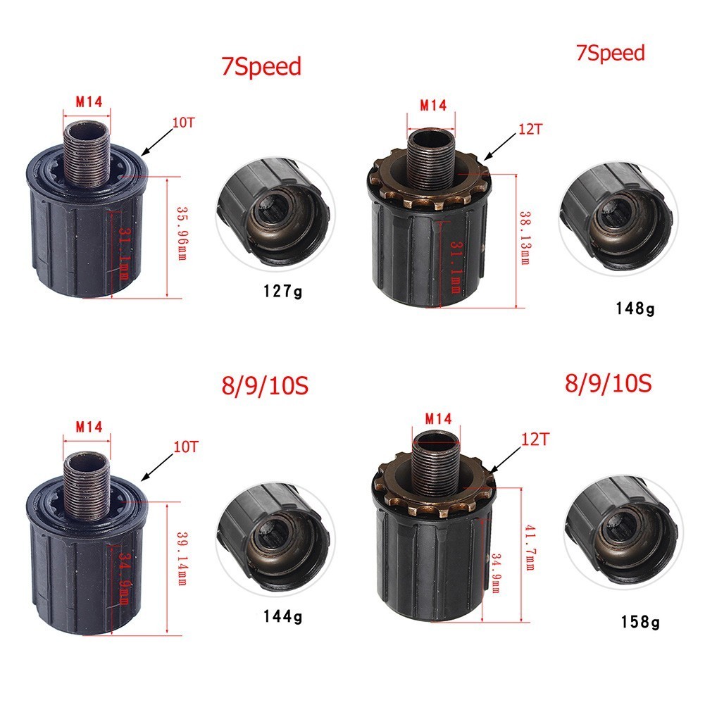 Replacement MTB-7/8/9/10 Speed Freehub Body For Shimano-RM30,RM40/RM60