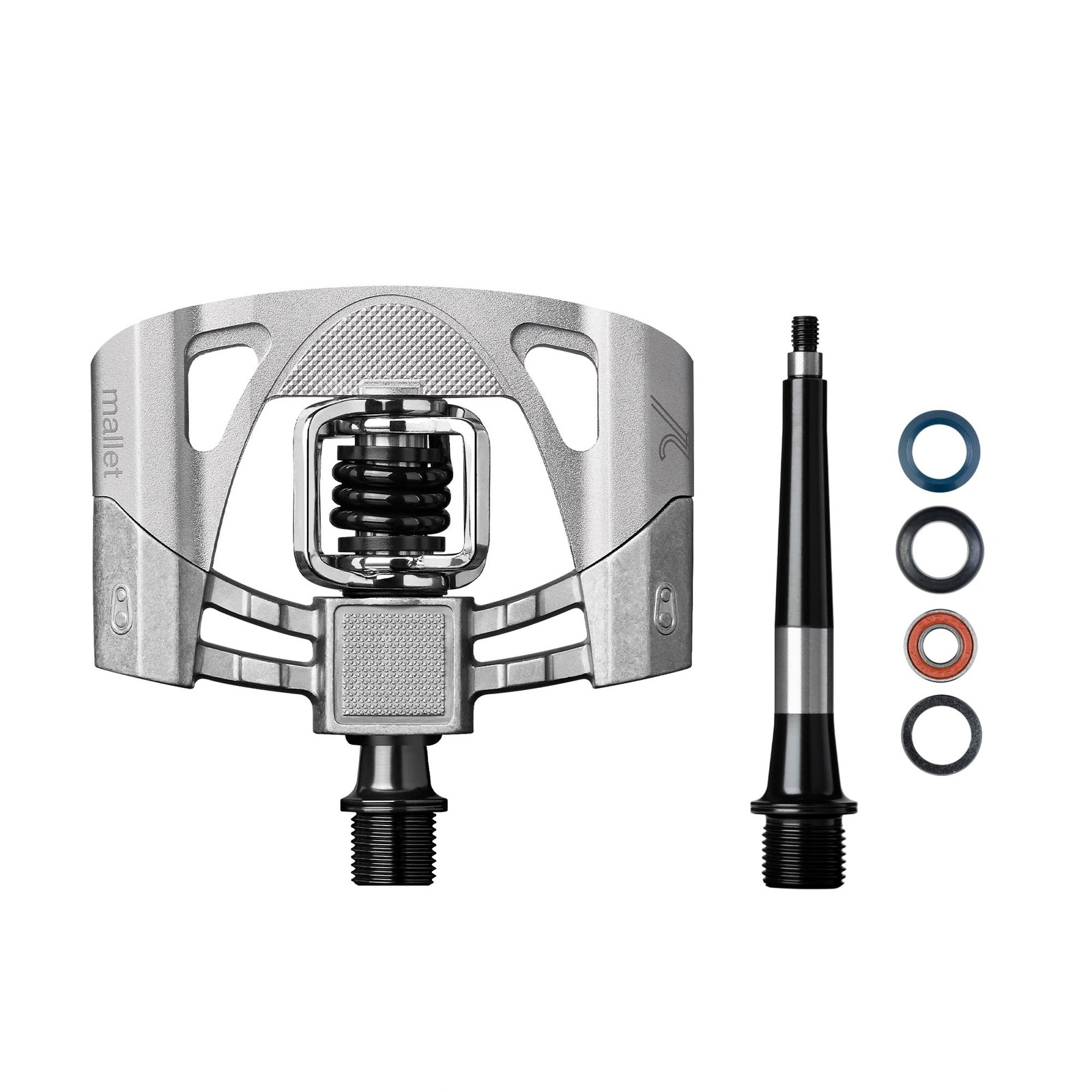 CRANKBROTHERS Mallet-2 Pedals One Size Raw/Silver