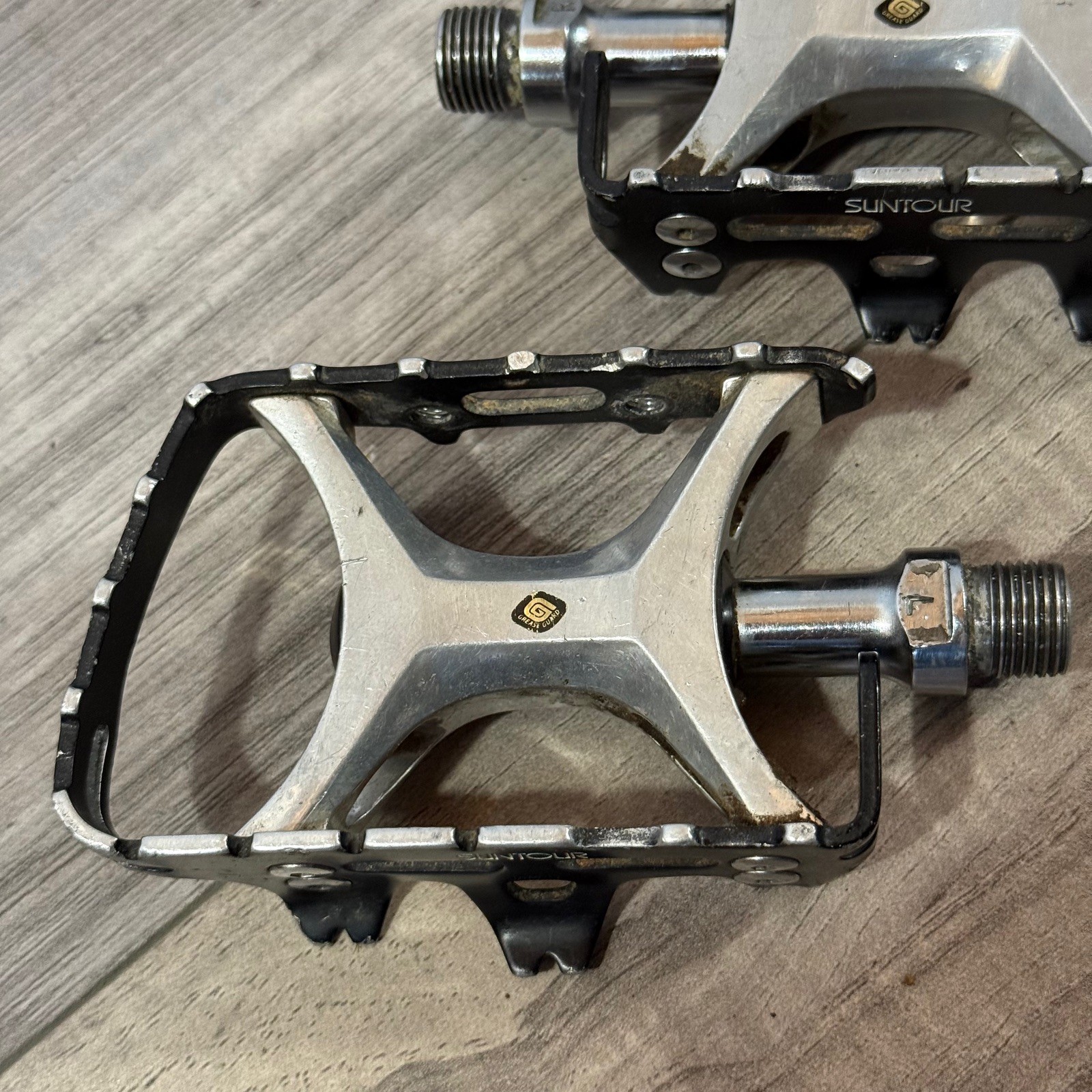 Vintage Suntour XC Pro WTB Grease Guard Pedals 9.16