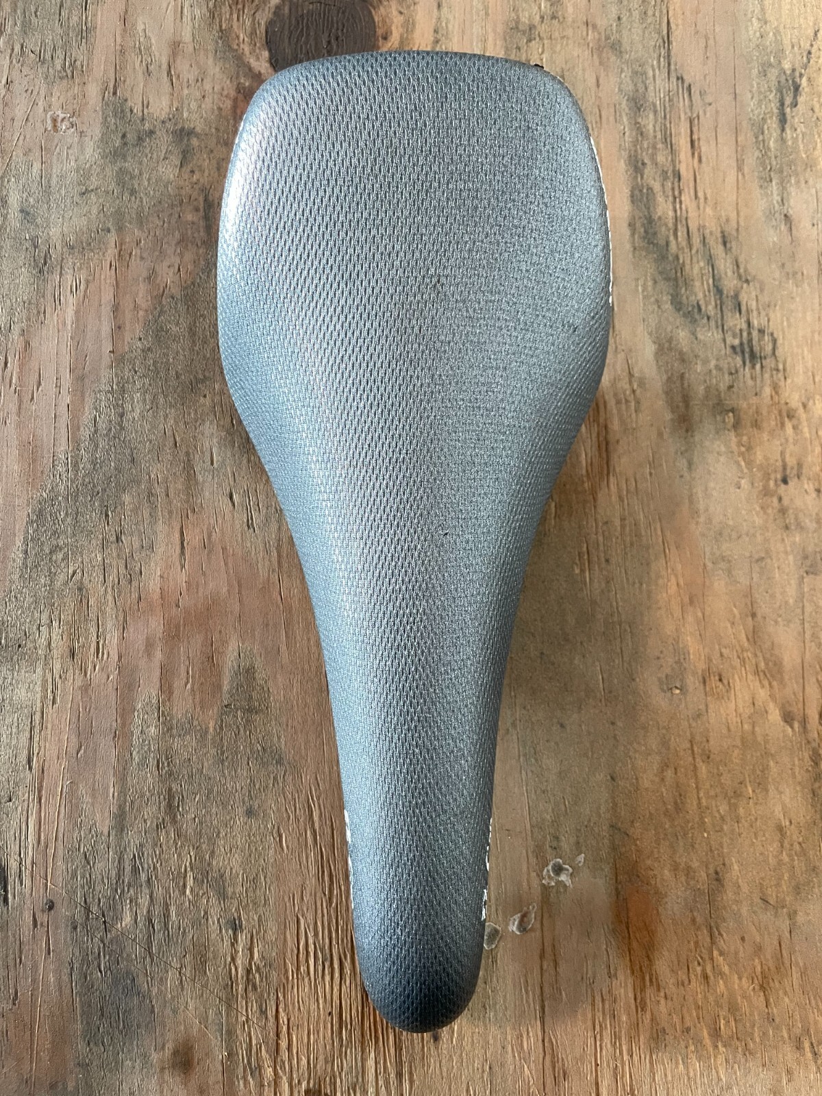 Vintage Bontrager C20 Cycling Saddle 120mm 7x7mm Steel Rails Velo Gray