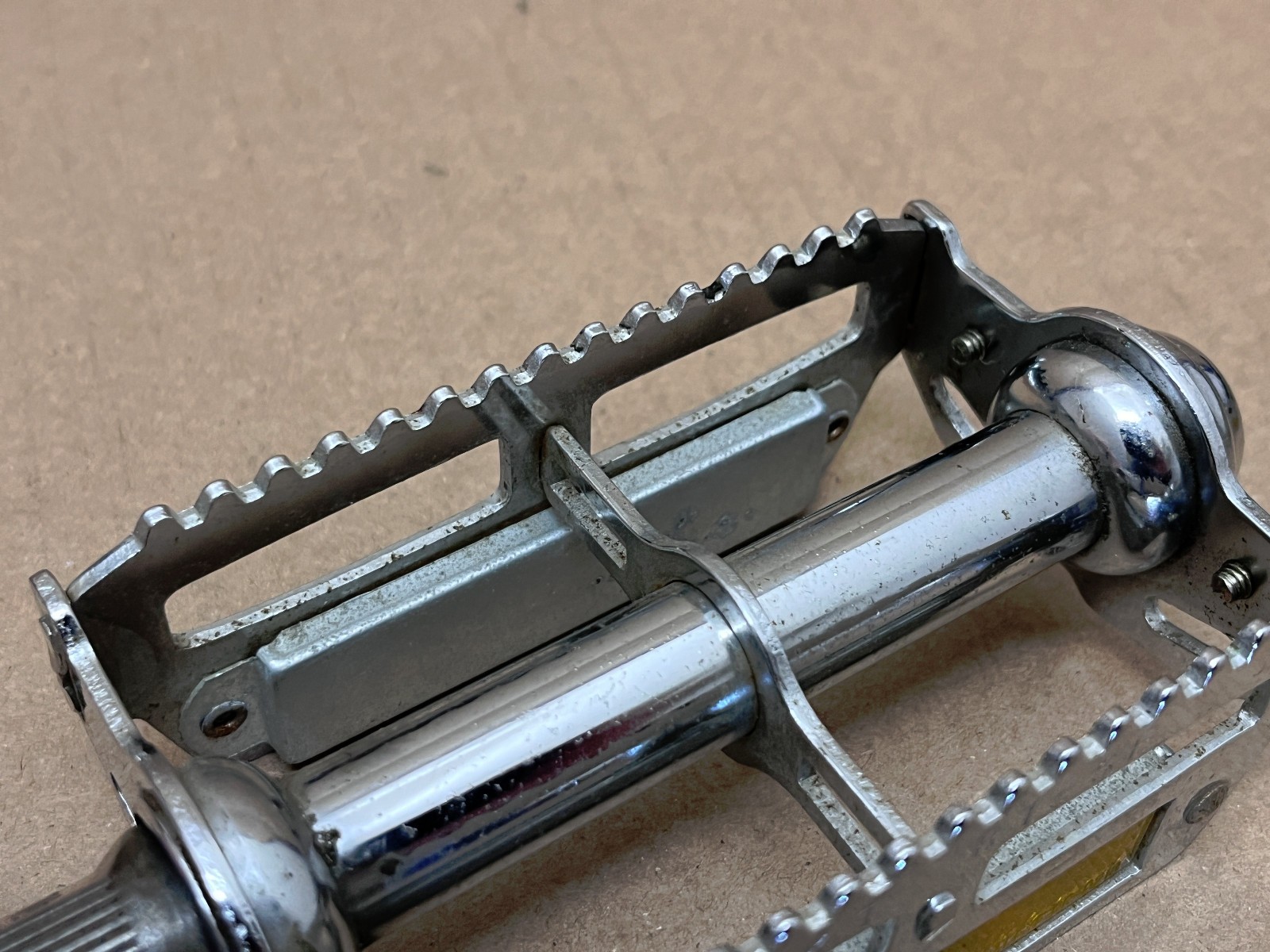 Vintage KKT RT-SF Bike Bicycle Pedals w/ Cat Eye Reflectors 9/16″ Japan