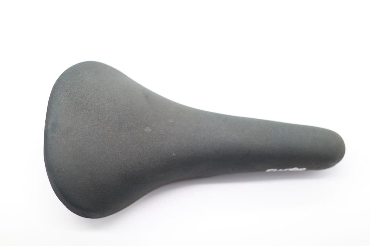 Selle Italia Turbo 1980 Black Leather Nubuck Saddle Classic Road MTB Made Italy