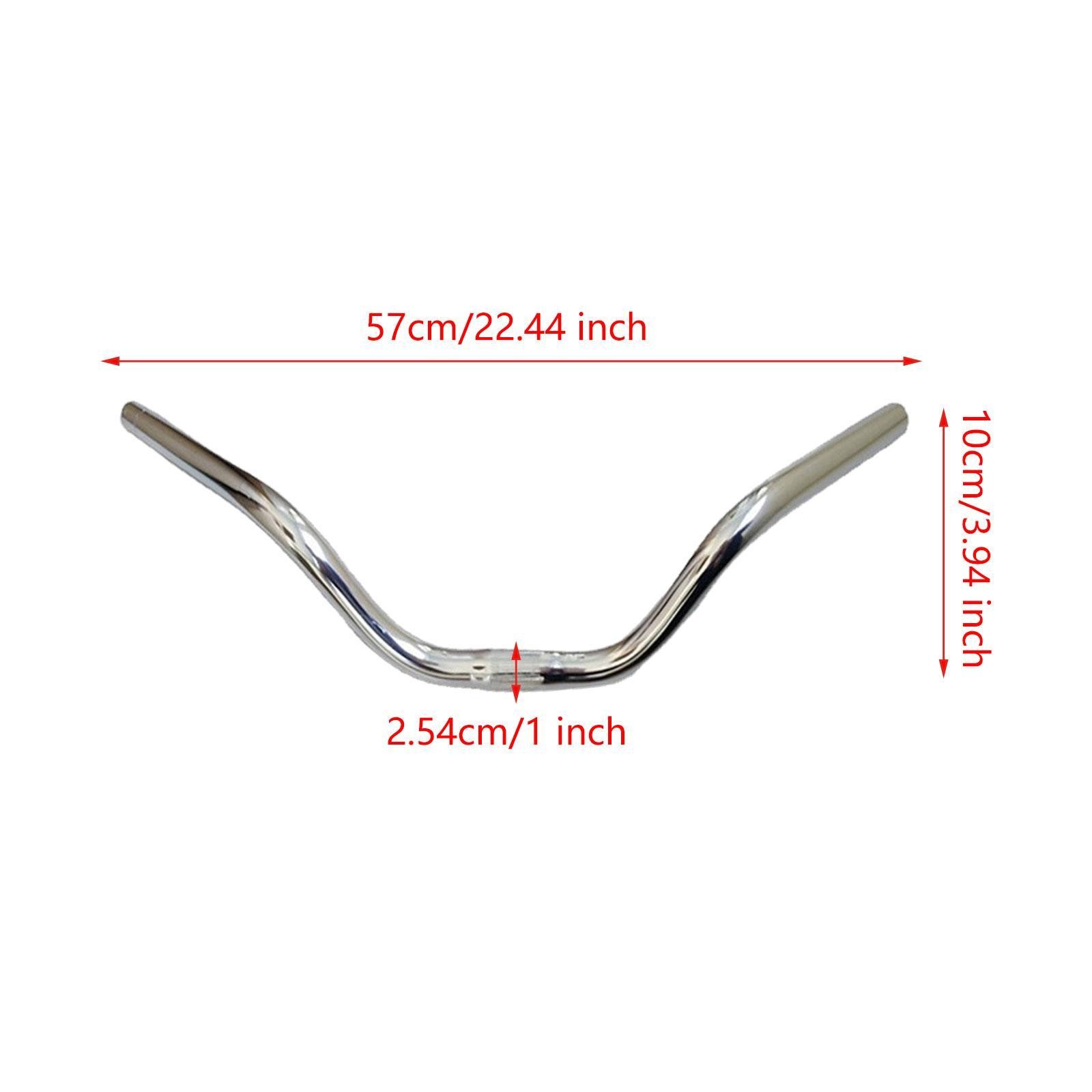 Bike Handlebar Aluminum Alloy 25.4mmx570mm Premium Ultralight Replacement Handle