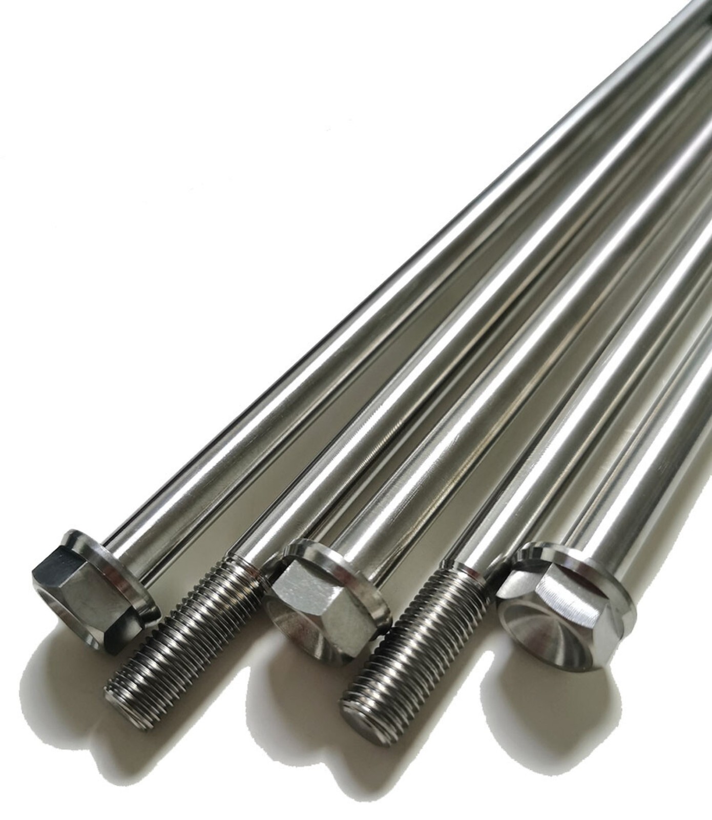 1PC M12 200mm/300mm/400mm Titanium Alloy Screws Flange Head Cap Bolts