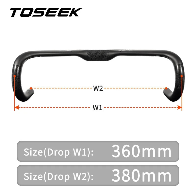 Ultralight Carbon Fiber Road Bicycle Handlebar Internal Routing Drop Handlebar