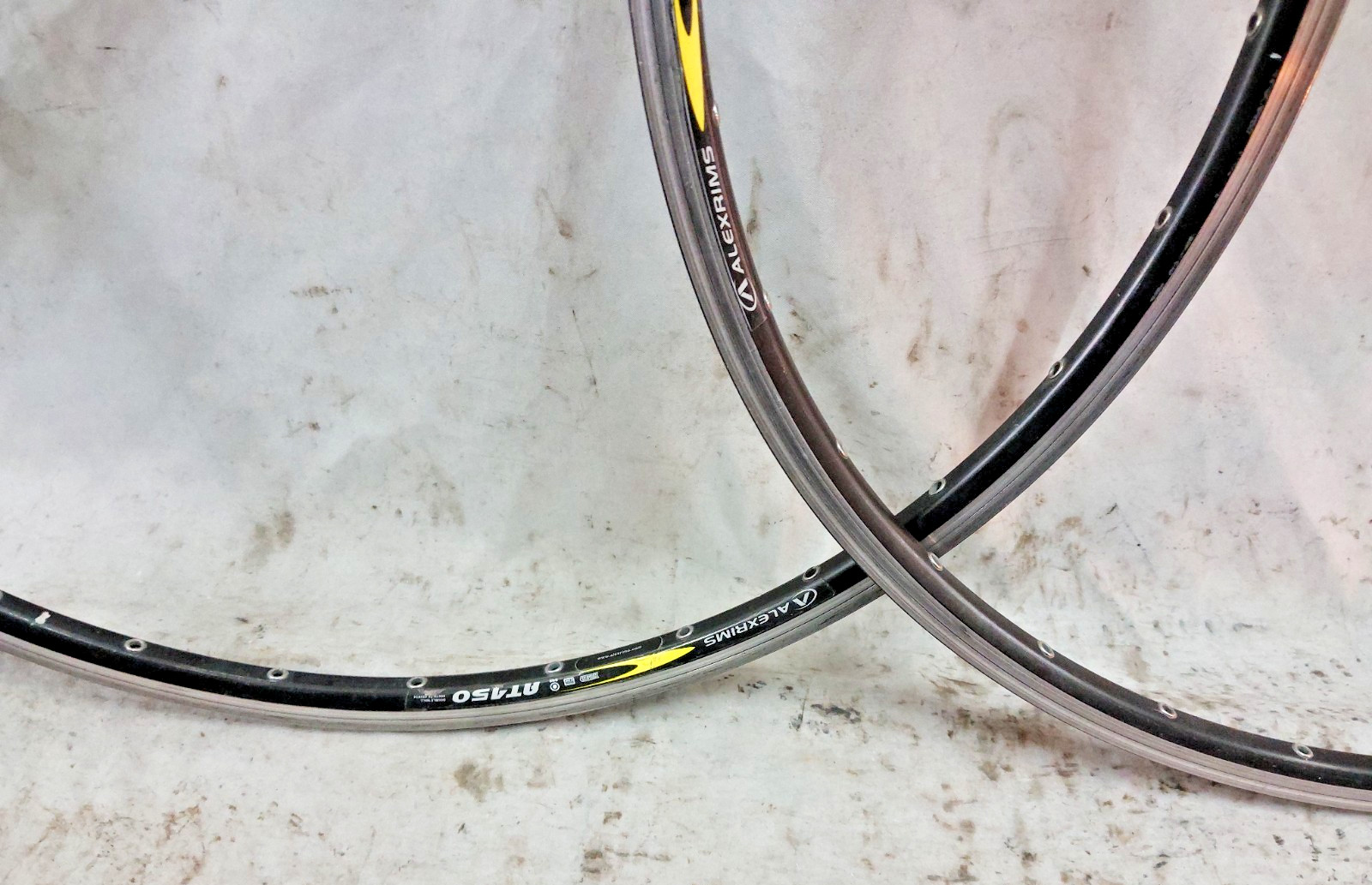 Alexrims AT450 700c Racing Road Bike Rim Set 32S Disc 622ISO Doublewalled Cafe ~