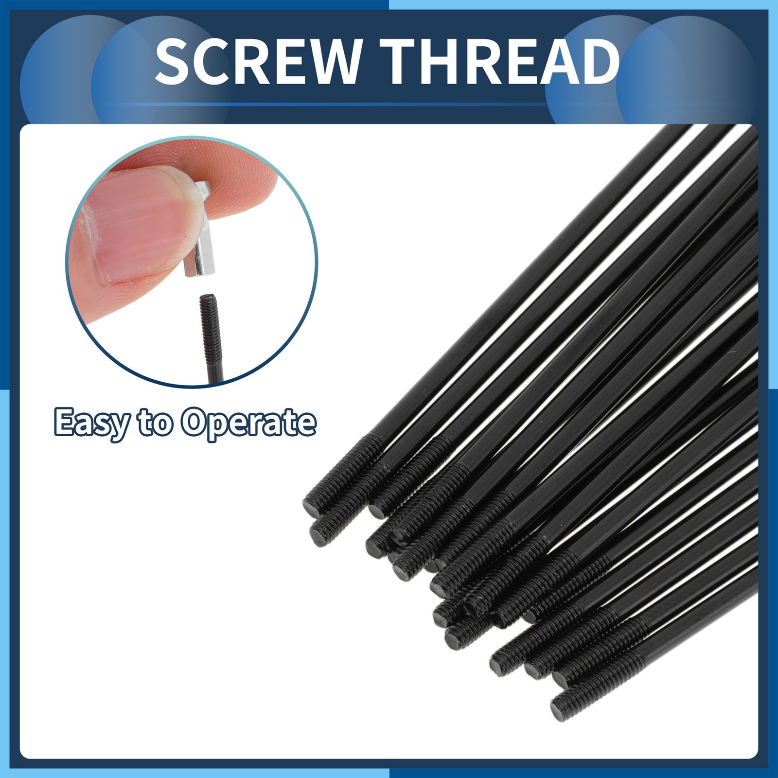 20Set 14G Straight Pull Bicycle Spokes 285mm Straight Pull Bike Wheel Spokes