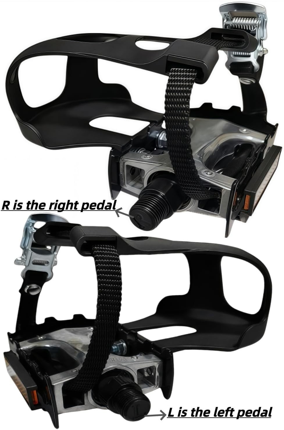 Pro-Grade Spin Bike Pedals, 9/16″ Alloy, 2 Pack, Universal Fit, 500lb