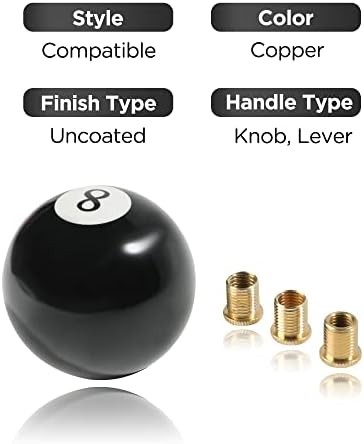 Shift Knob Manual Gear,Round Shift Knob Acrylic Gear,4 5 6 Speed Universal Shift