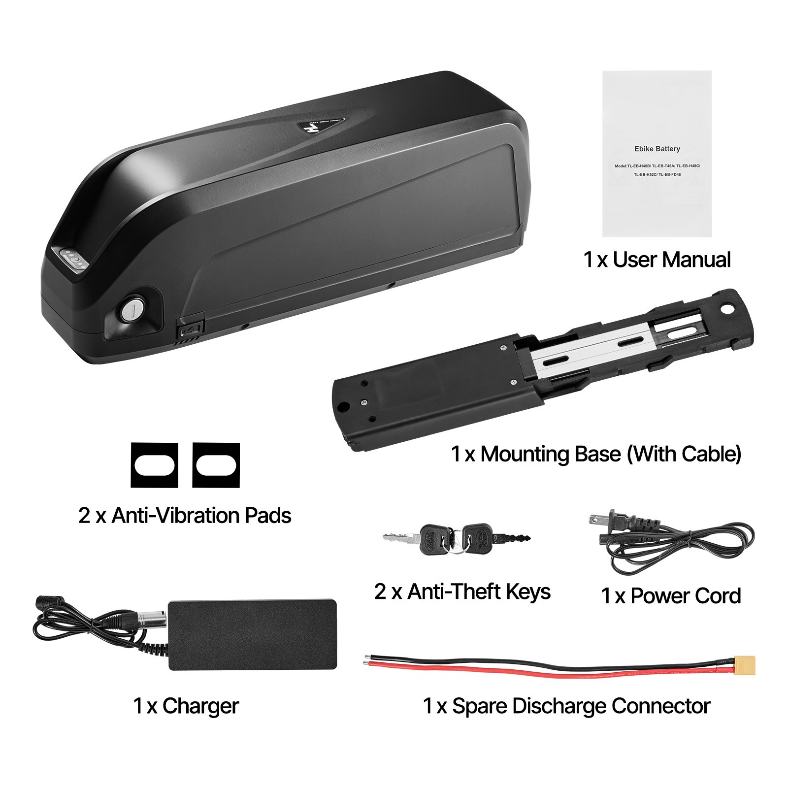 Uimoso 48V 20Ah Ebike Battery Electric Bike Lithium Battery for 1500W Motor